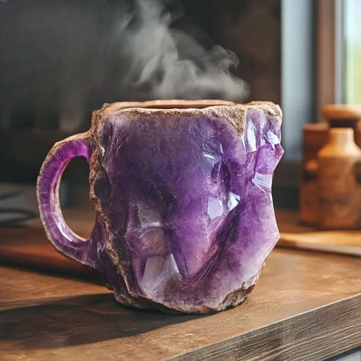 Tasses à Café en Minéral Infusé de Cristal