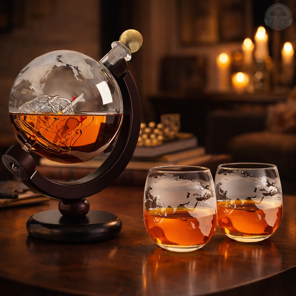 Carafe à Whiskey - Édition Carte du Monde