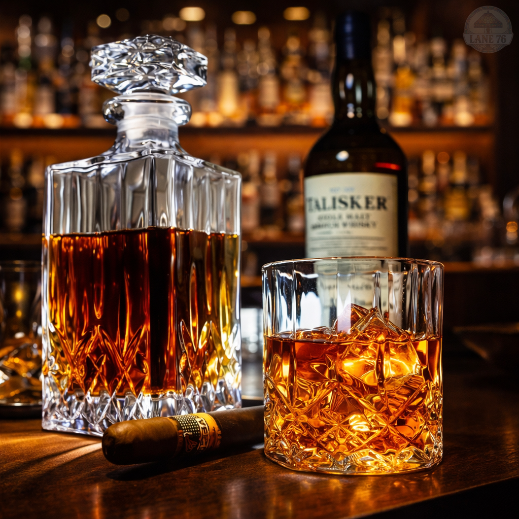Carafe à Whiskey - Coffret avec Bouteilles et Verres