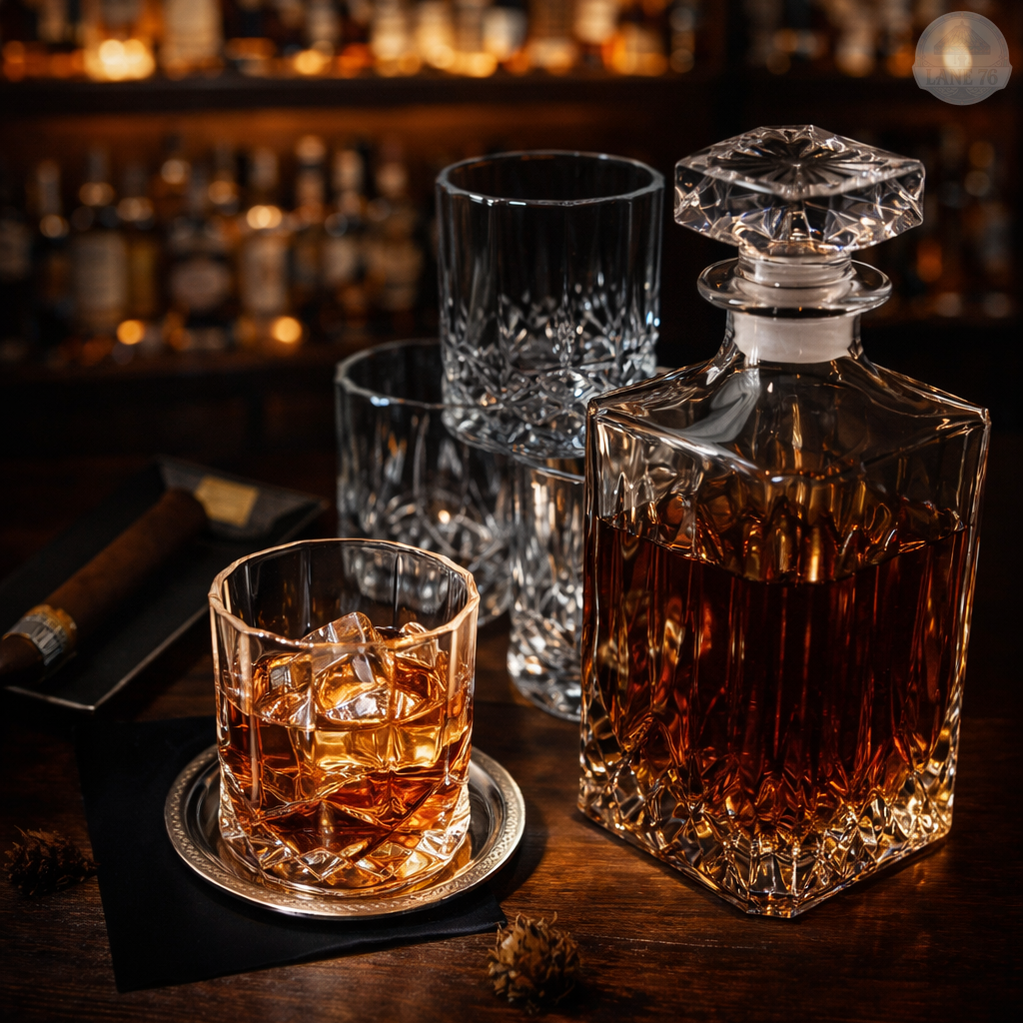 Carafe à Whiskey - Coffret avec Bouteilles et Verres