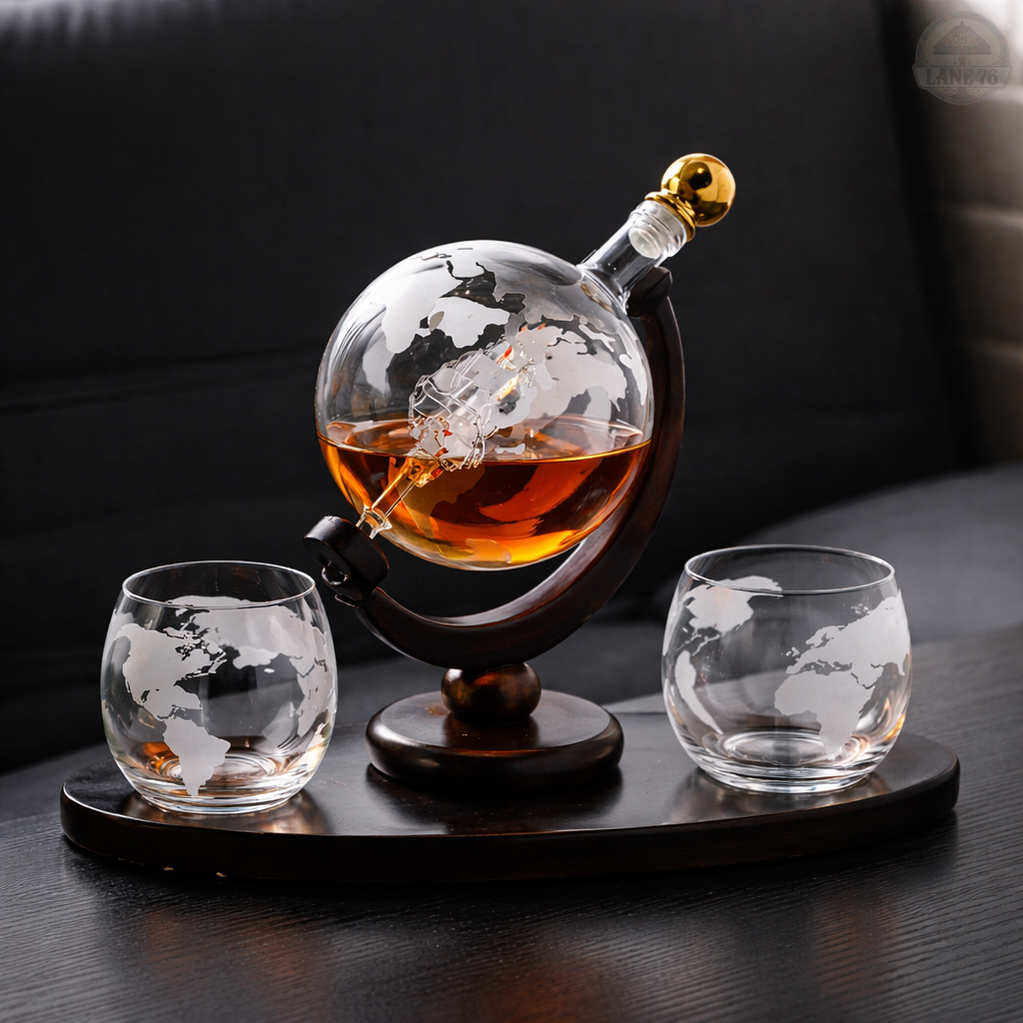 Carafe à Whiskey - Édition Carte du Monde
